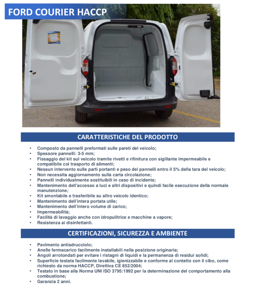 FORD Transit Courier Allestimento HACCP - immagine 4